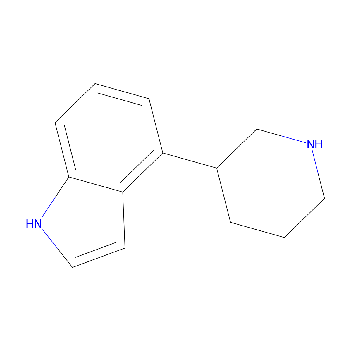 4-(Piperidin-3-yl)-1H-indole molecular structure, CAS 16176-75-3
