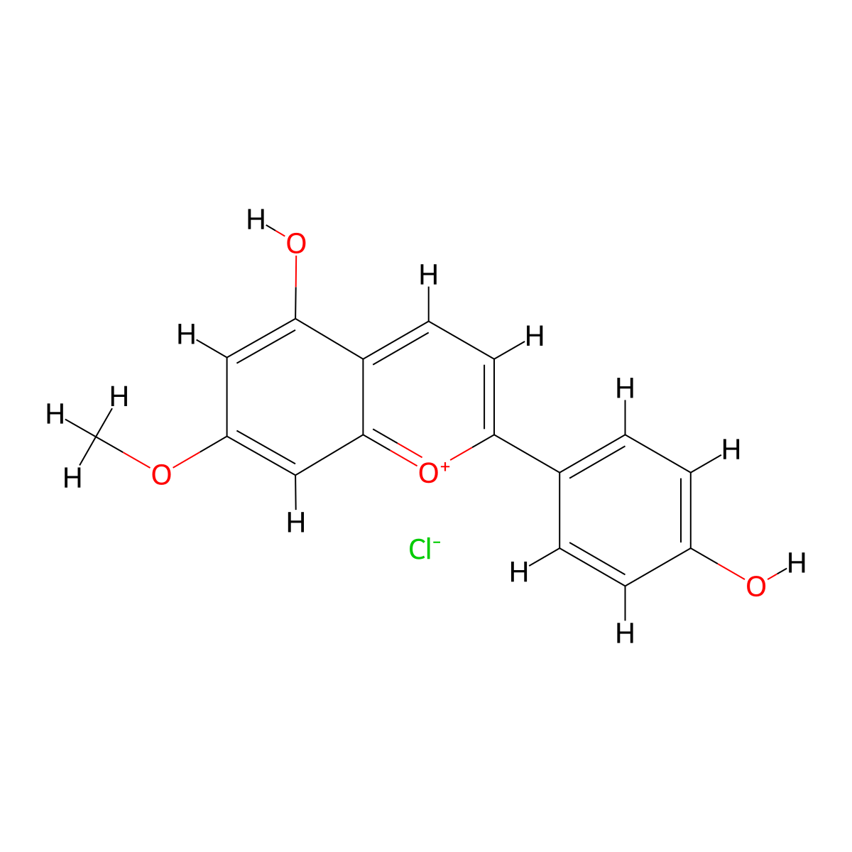 7-Methoxyapigeninidin molecular structure, CAS 161773-51-9