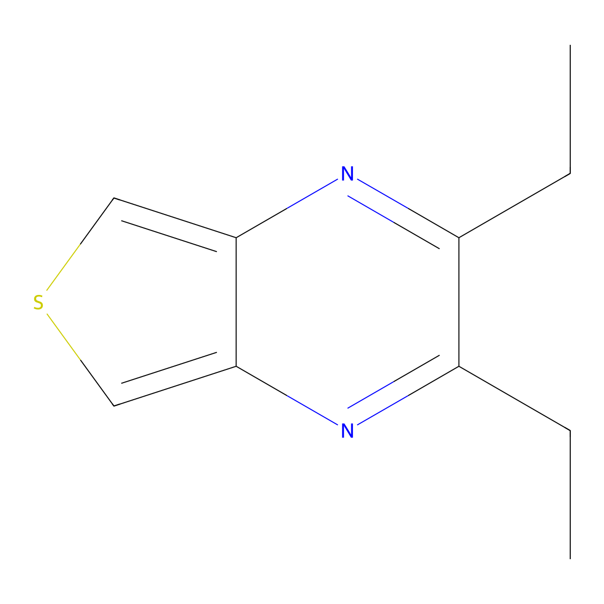 2,3-Diethylthieno[3,4-b]pyrazine molecular structure, CAS 161776-32-5