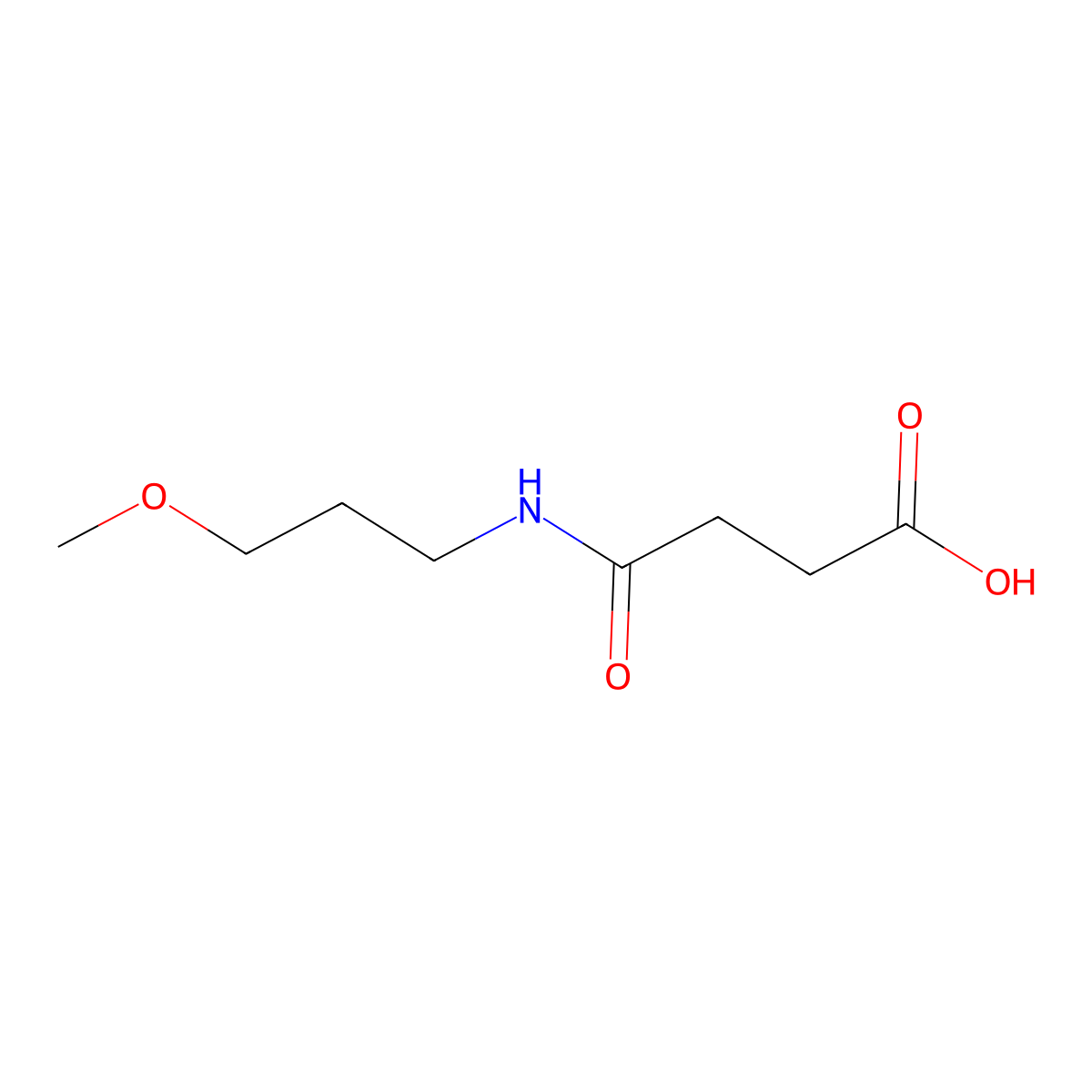 3-[(3-Methoxypropyl)carbamoyl]propanoic acid molecular structure, CAS 161785-91-7