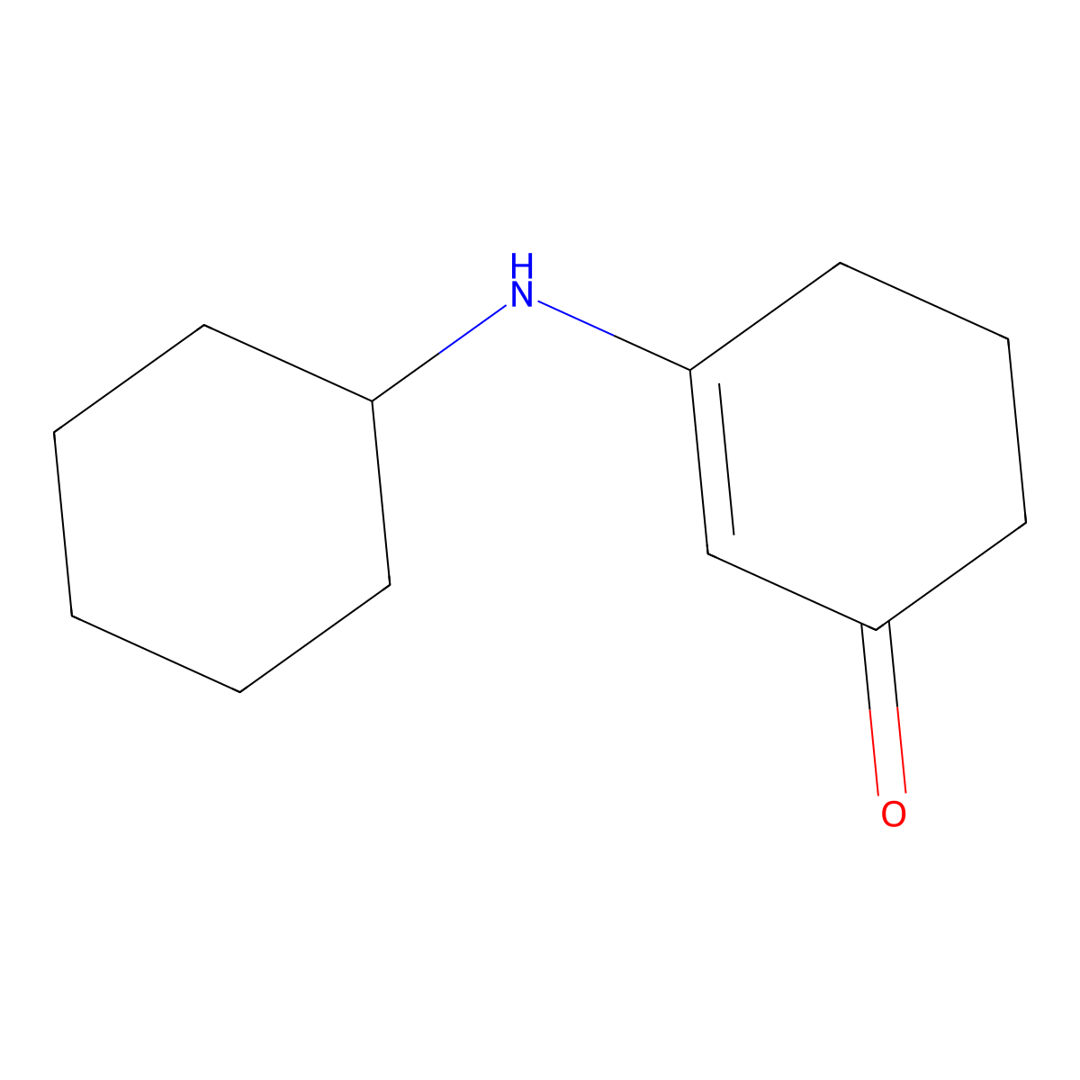 3-(Cyclohexylamino)cyclohex-2-en-1-one molecular structure, CAS 16179-64-9