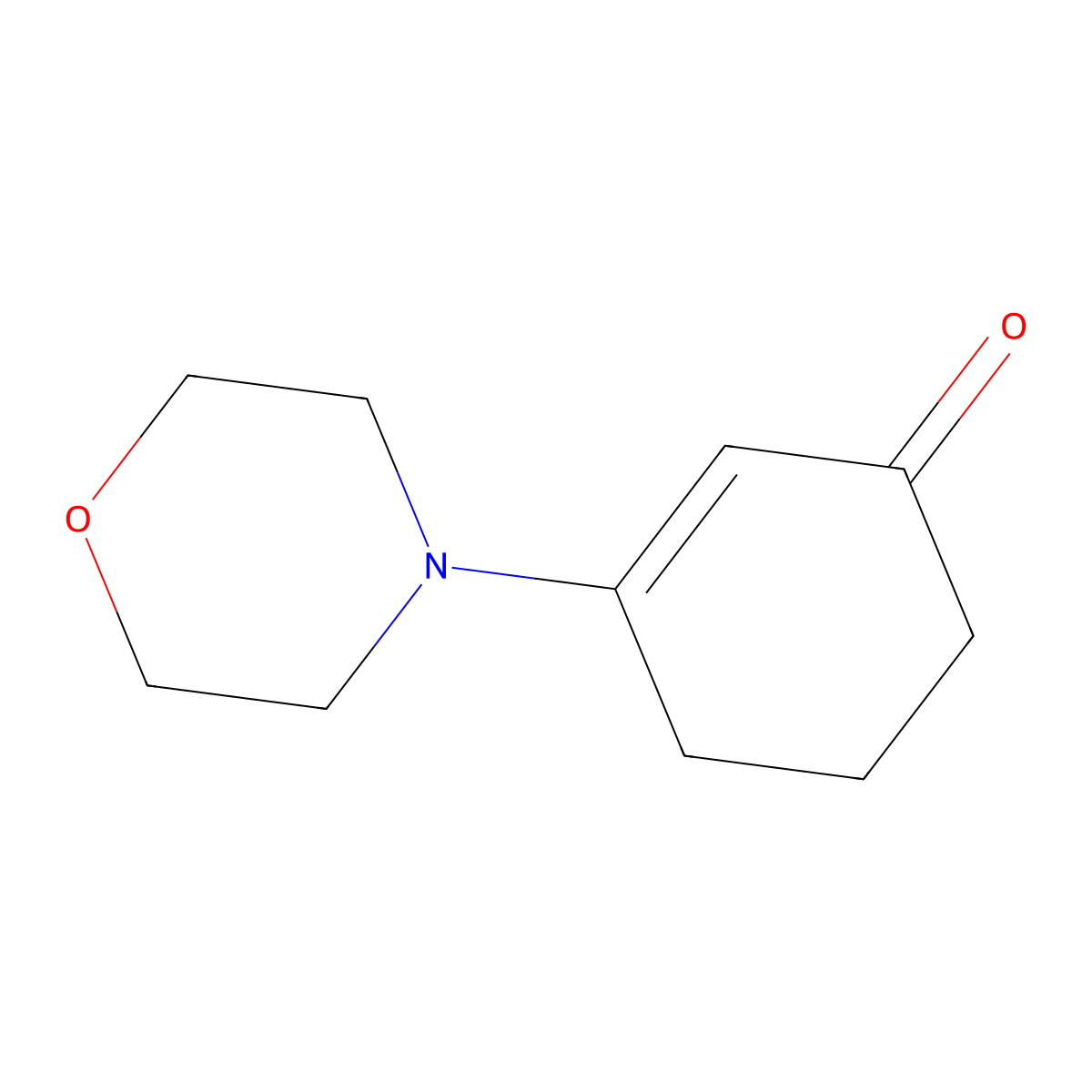 3-Morpholin-4-ylcyclohex-2-en-1-one molecular structure, CAS 16179-67-2