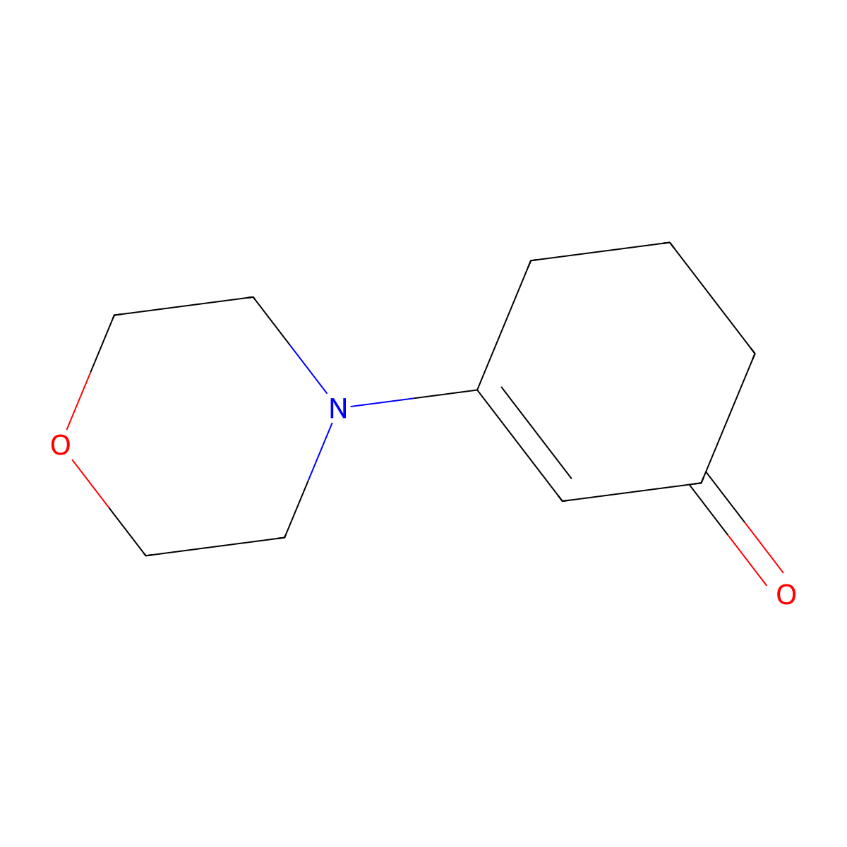 3-Morpholin-4-ylcyclohex-2-en-1-one molecular structure, CAS 16179-67-2