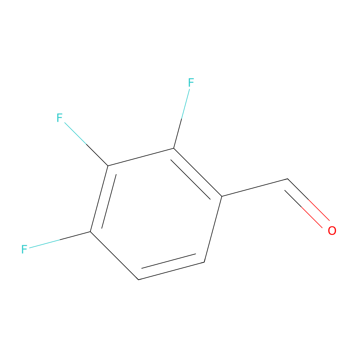 2,3,4-Trifluorobenzaldehyde molecular structure, CAS 161793-17-5