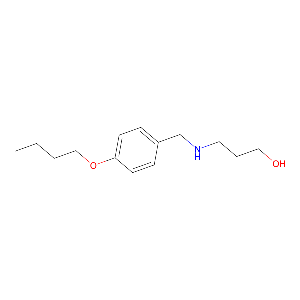 3-[(4-Butoxyphenyl)methylamino]propan-1-ol molecular structure, CAS 161798-63-6
