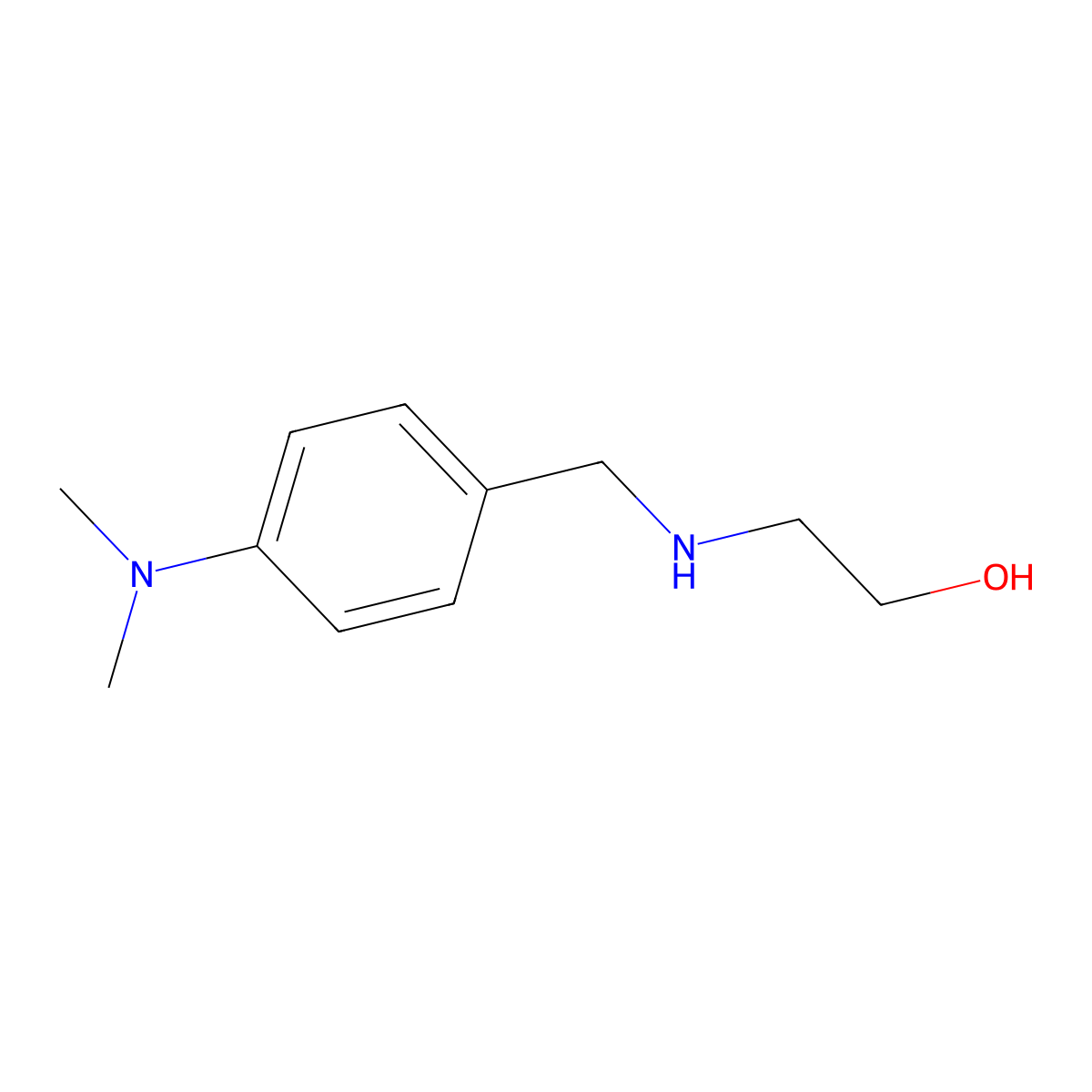2-(4-Dimethylamino-benzylamino)-ethanol molecular structure, CAS 161798-71-6