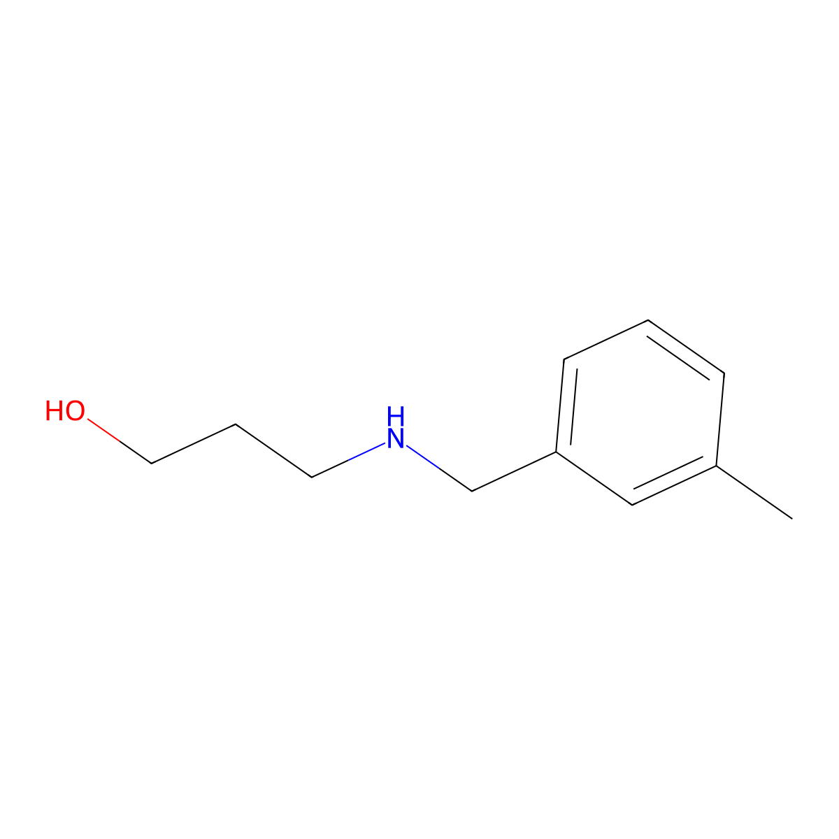 3-[[(3-methylphenyl)methyl]amino]-1-Propanol molecular structure, CAS 161798-74-9
