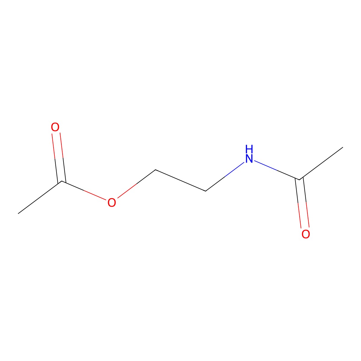 2-Acetamidoethyl acetate molecular structure, CAS 16180-96-4