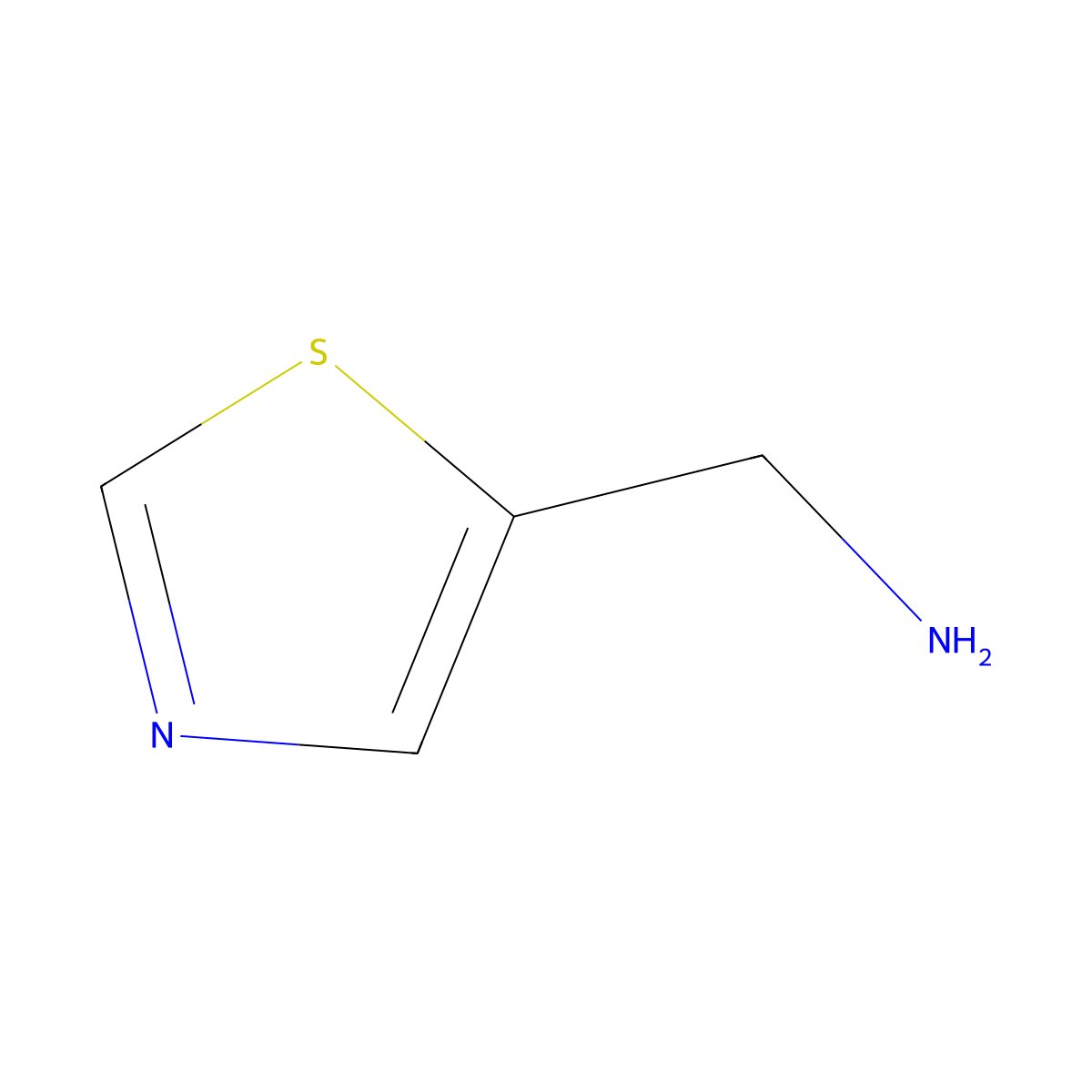 5-(Aminomethyl)-1,3-thiazole molecular structure, CAS 161805-76-1