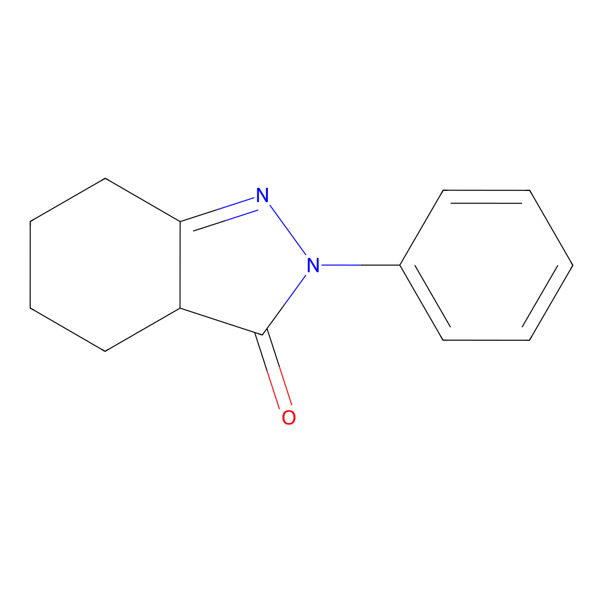 2-Phenyl-2,3a,4,5,6,7-hexahydro-3h-indazol-3-one molecular structure, CAS 16181-60-5
