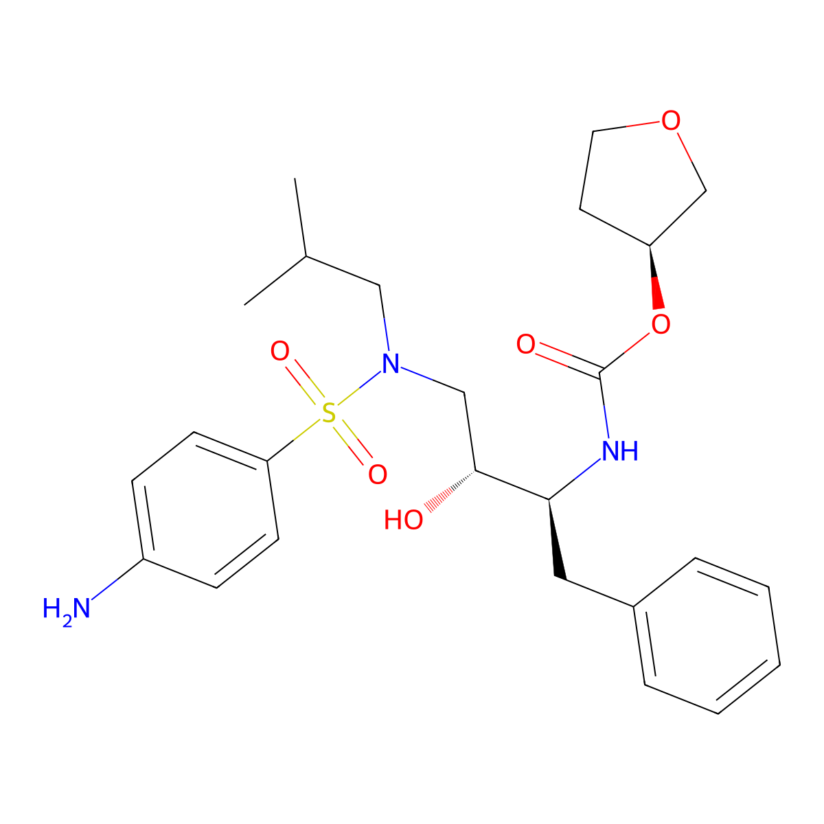 Amprenavir molecular structure, CAS 161814-49-9