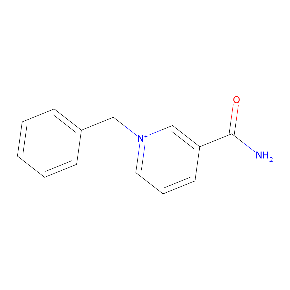 1-Benzyl-3-carbamoylpyridinium molecular structure, CAS 16183-83-8