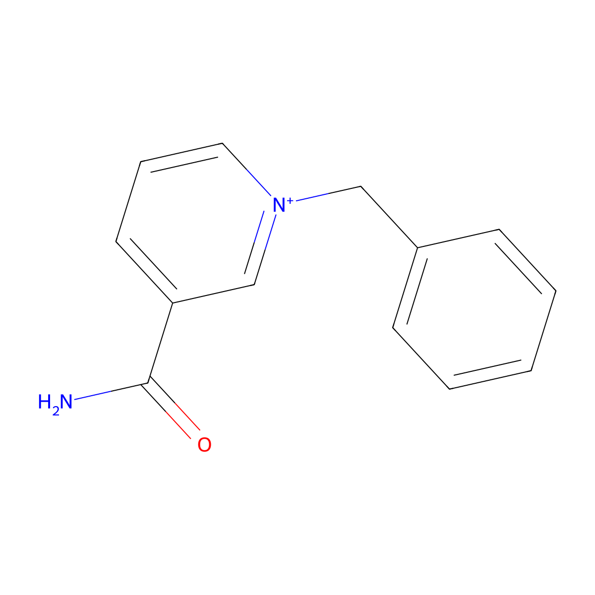 1-Benzyl-3-carbamoylpyridinium molecular structure, CAS 16183-83-8