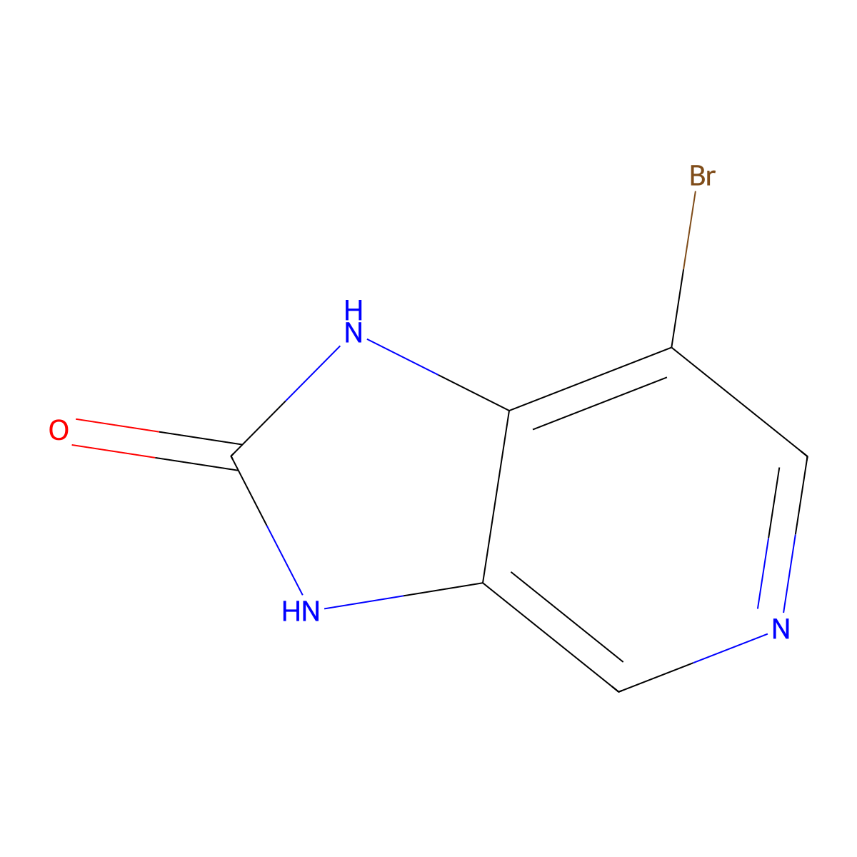 7-bromo-1H,2H,3H-imidazo[4,5-c]pyridin-2-one molecular structure, CAS 161836-12-0