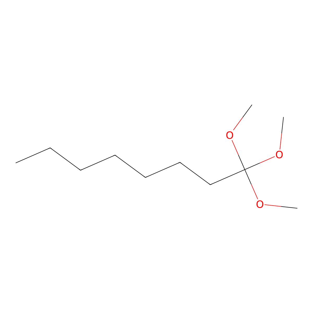1,1,1-Trimethoxyoctane molecular structure, CAS 161838-87-5