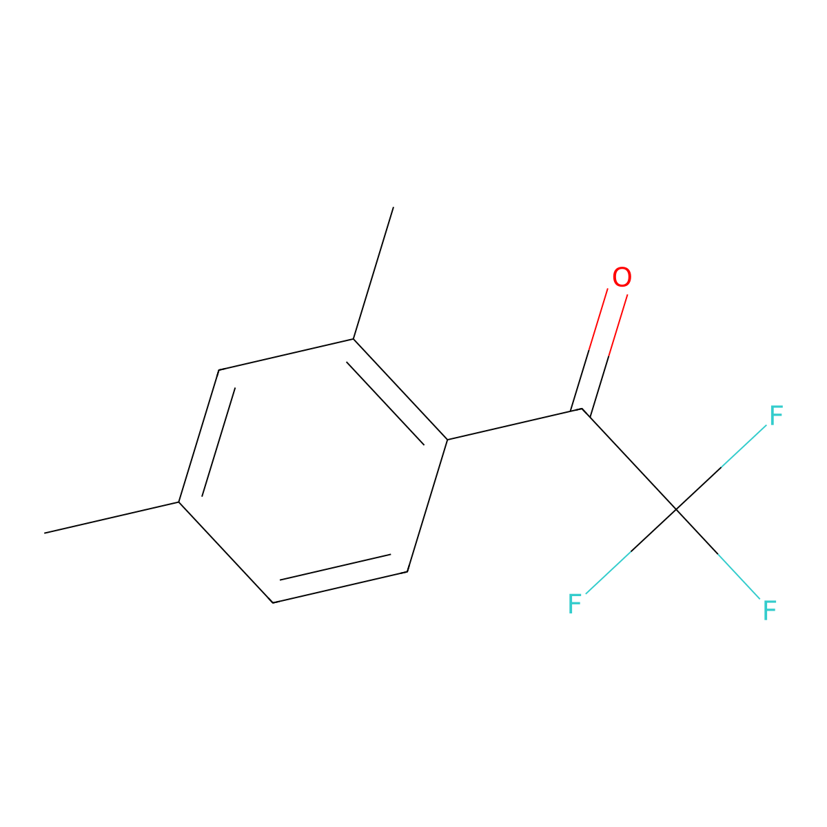 2',4'-Dimethyl-2,2,2-trifluoroacetophenone molecular structure, CAS 16184-87-5