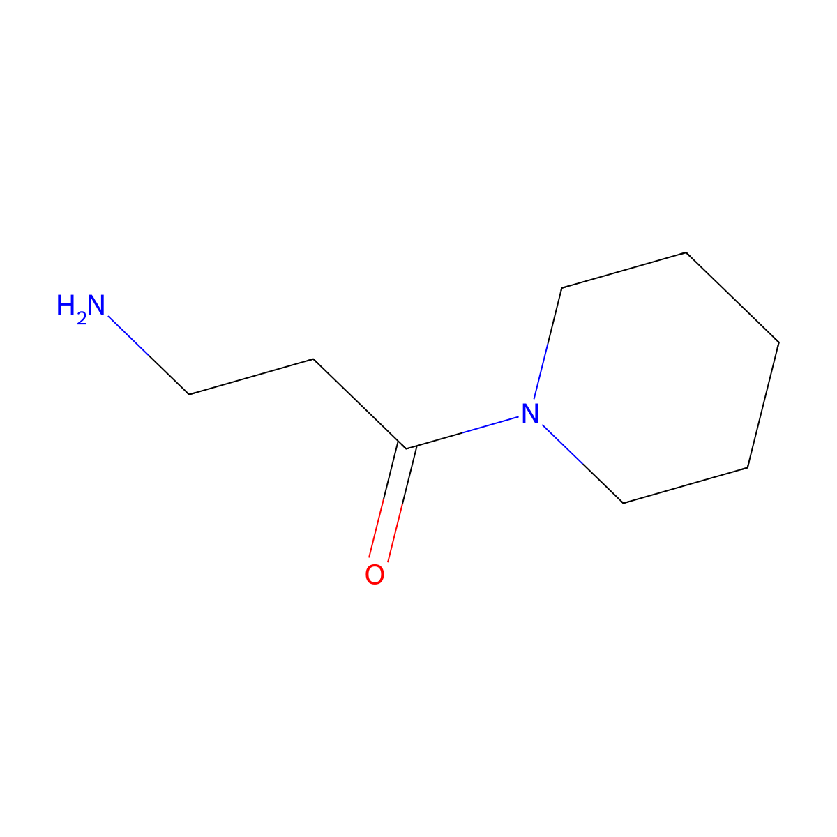 3-Amino-1-(piperidin-1-yl)propan-1-one molecular structure, CAS 161862-09-5