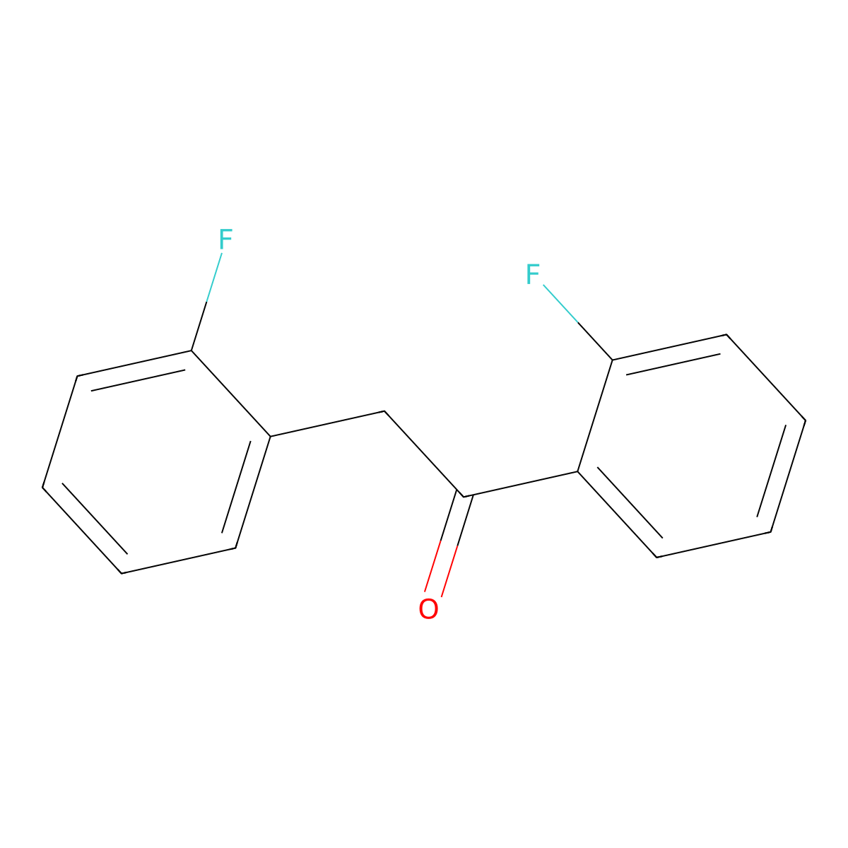 1,2-Bis(2-fluorophenyl)ethan-1-one molecular structure, CAS 161864-41-1