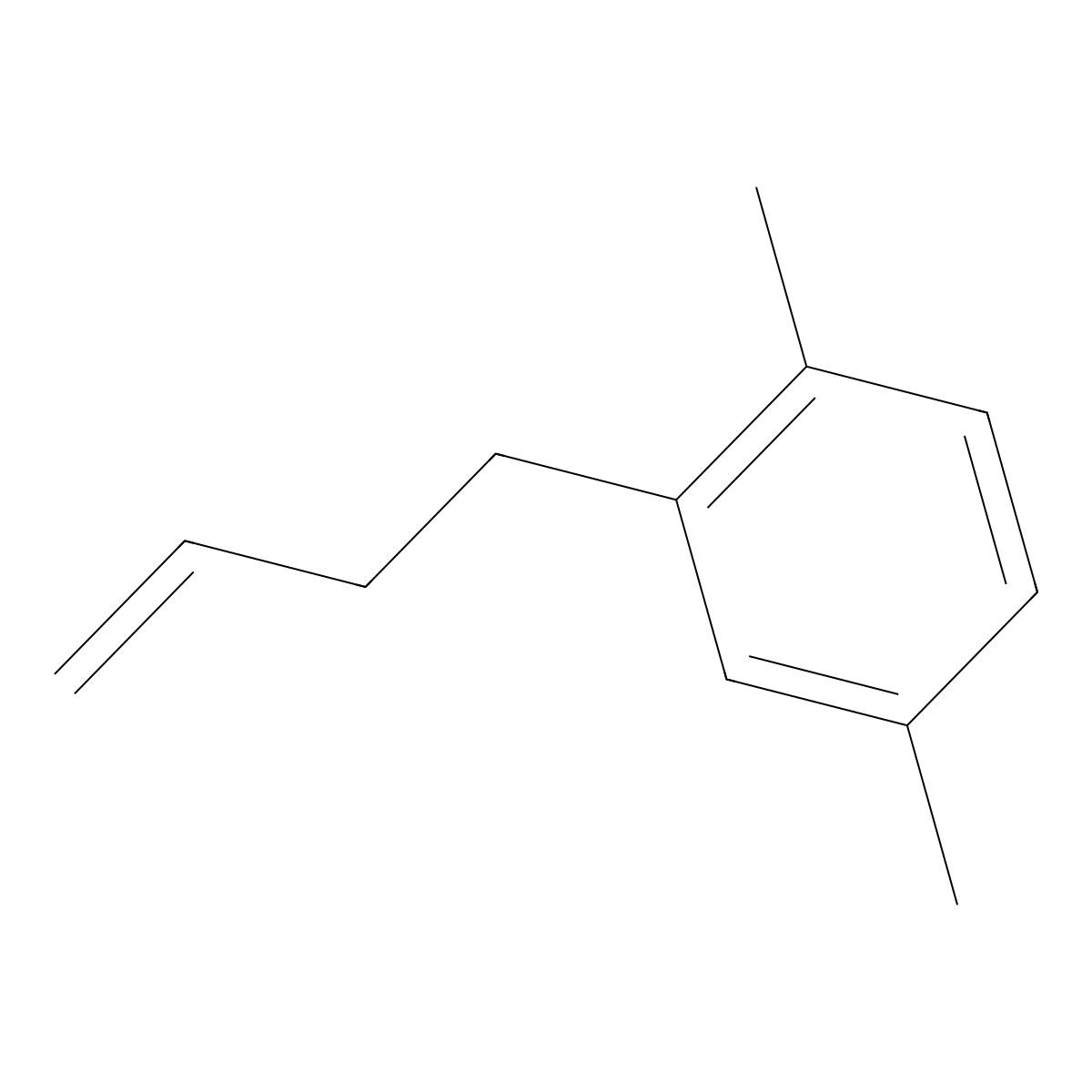 4-(2,5-Dimethylphenyl)-1-butene molecular structure, CAS 161865-25-4