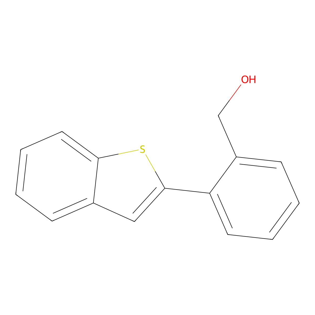 (2-(Benzo[b]thiophen-2-yl)phenyl)methanol molecular structure, CAS 1618650-61-5