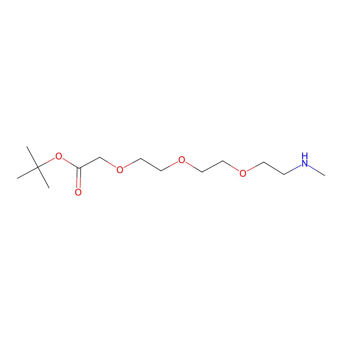 1,1-Dimethylethyl 3,6,9-trioxa-12-azatridecanoate molecular structure, CAS 1618678-81-1