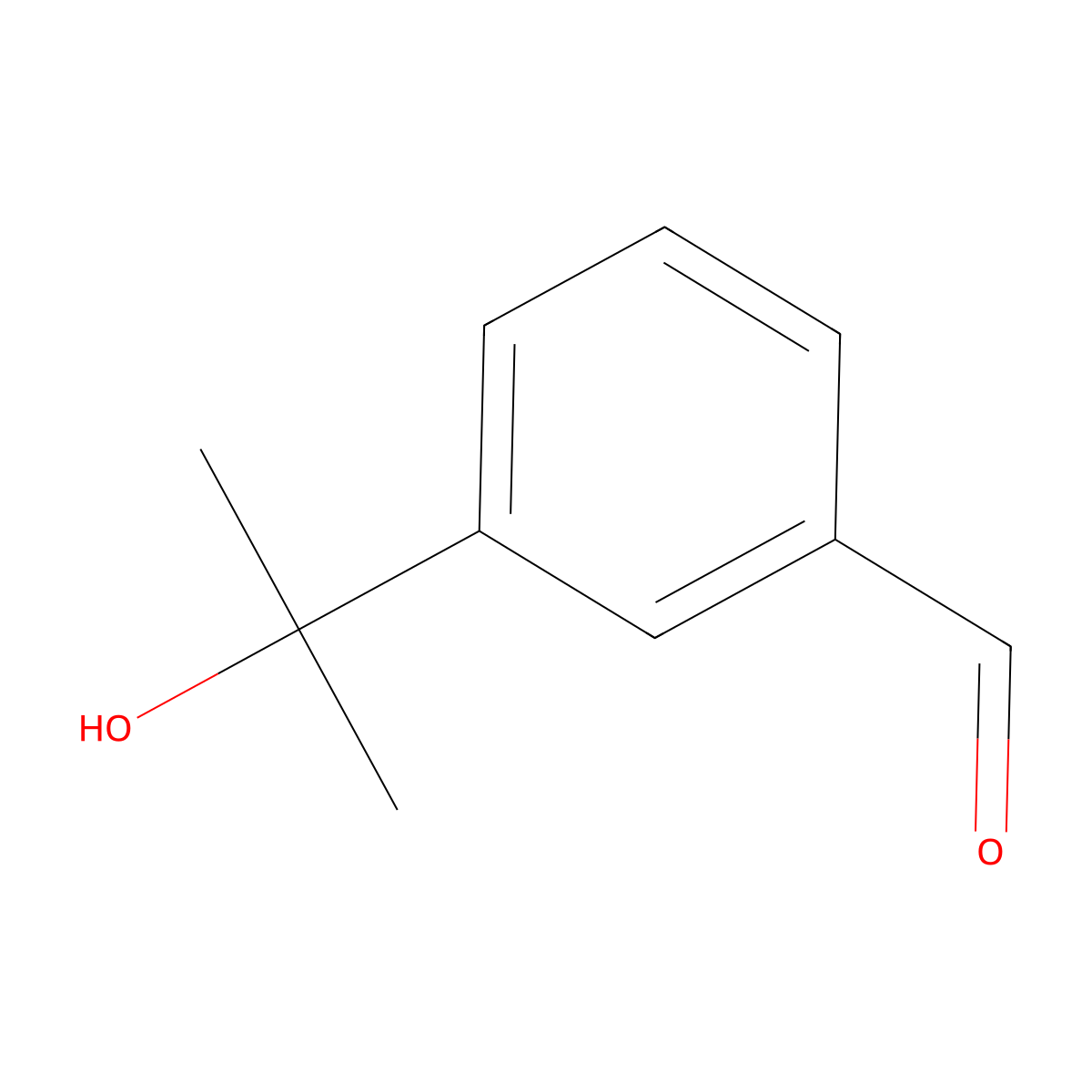 3-(2-Hydroxypropan-2-yl)benzaldehyde molecular structure, CAS 161869-67-6