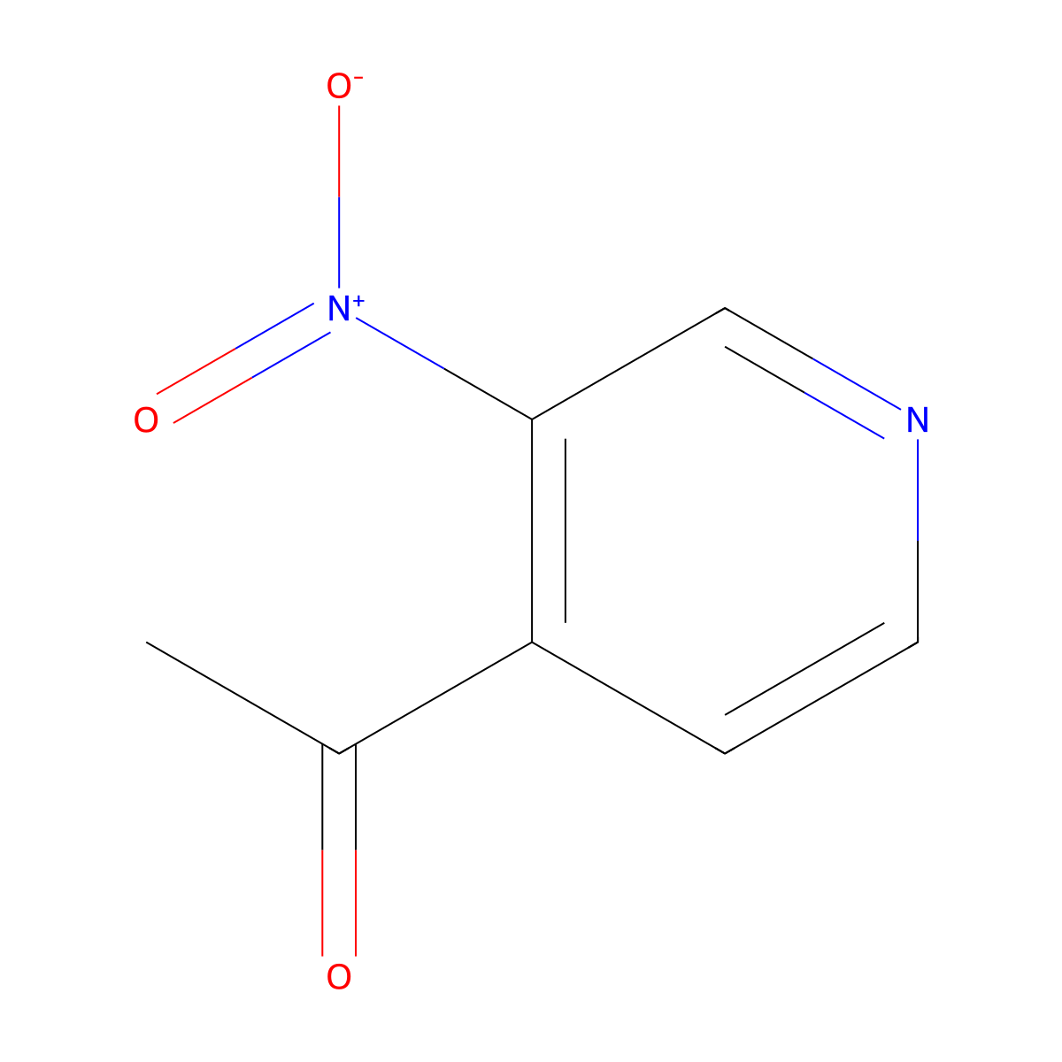 1-(3-Nitropyridin-4-yl)ethanone molecular structure, CAS 161871-65-4