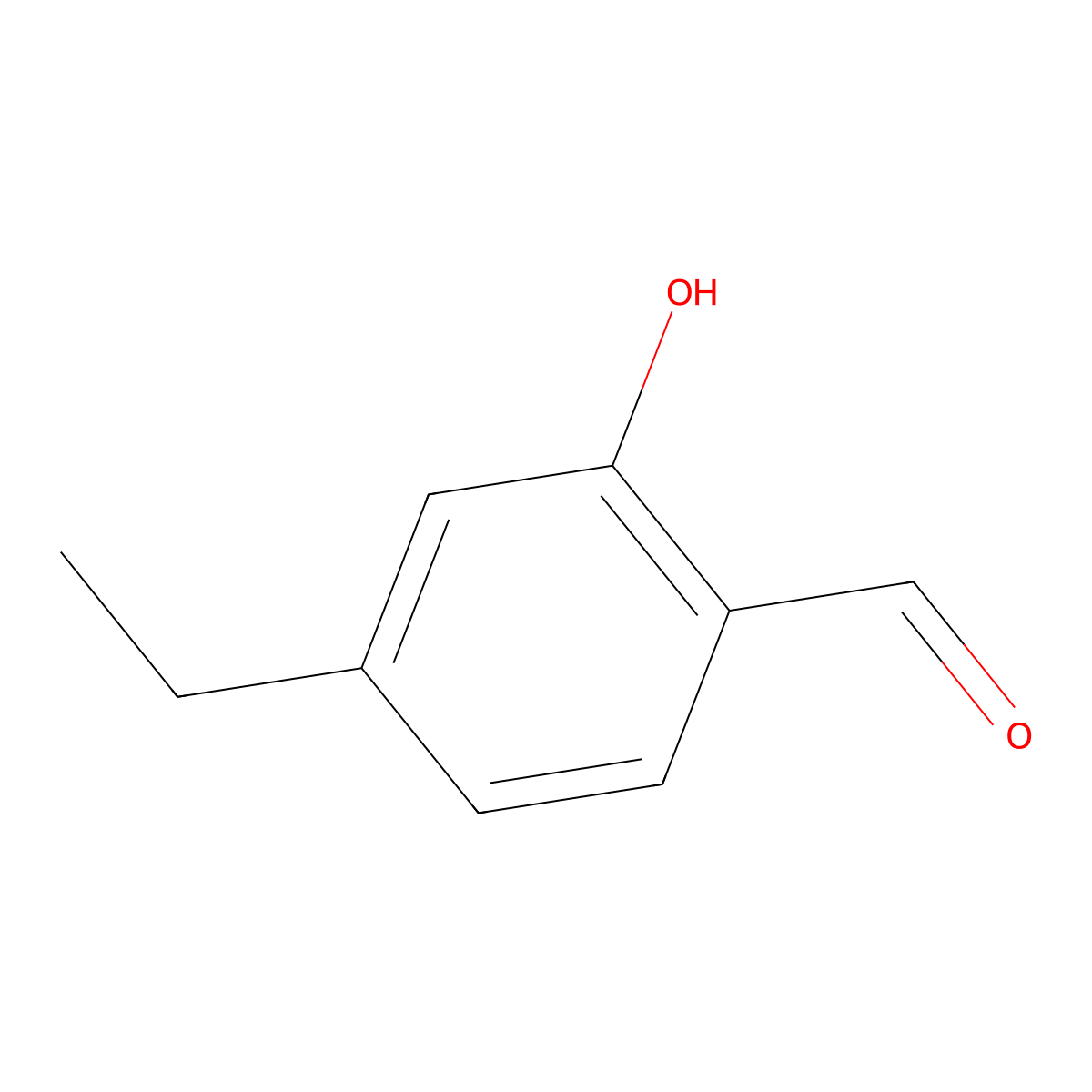 4-Ethyl-2-hydroxybenzaldehyde molecular structure, CAS 161876-64-8