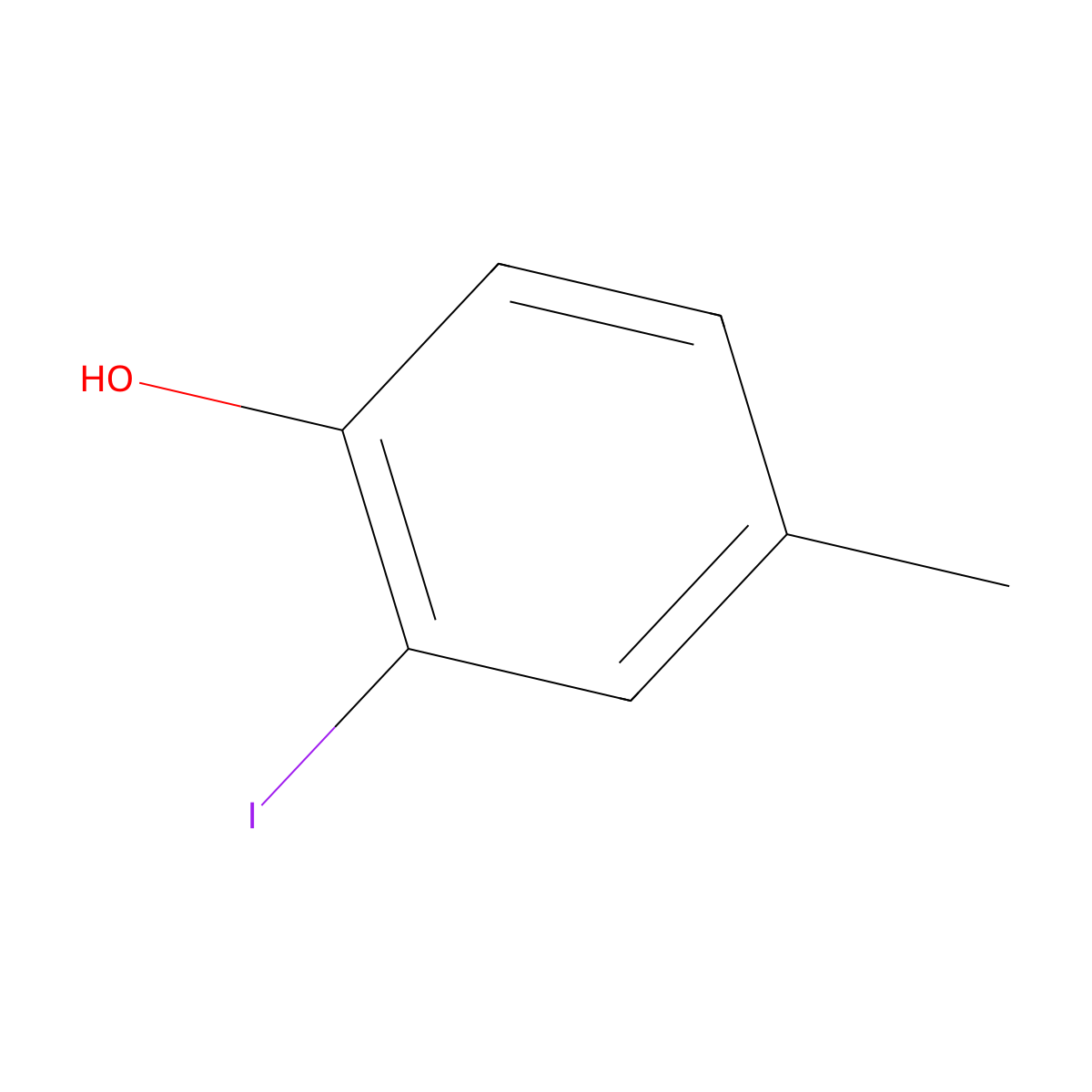2-Iodo-4-methylphenol molecular structure, CAS 16188-57-1