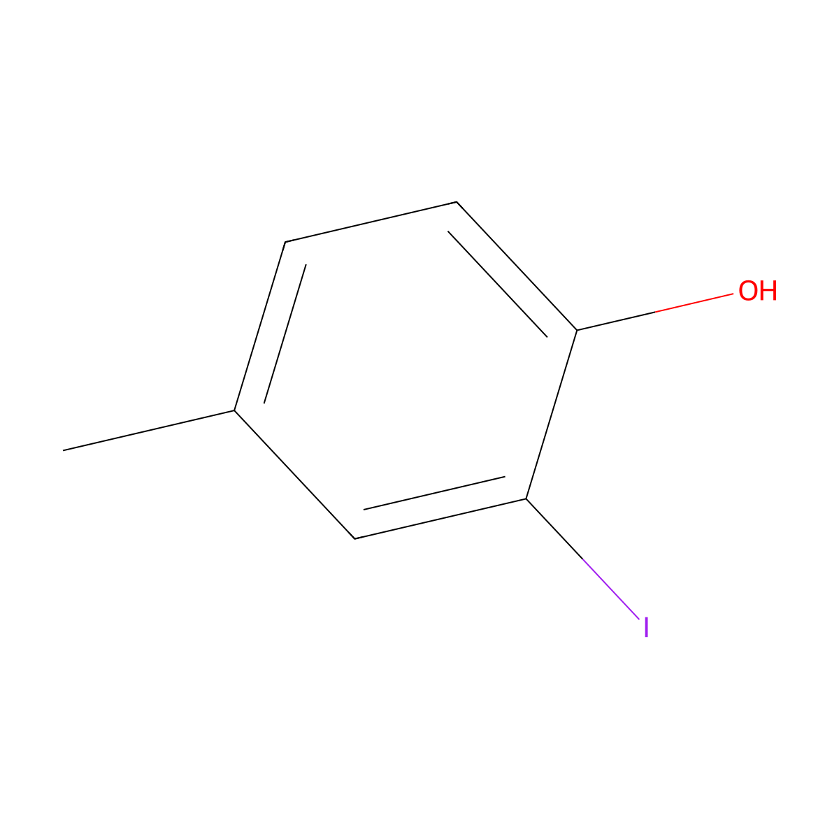 2-Iodo-4-methylphenol molecular structure, CAS 16188-57-1