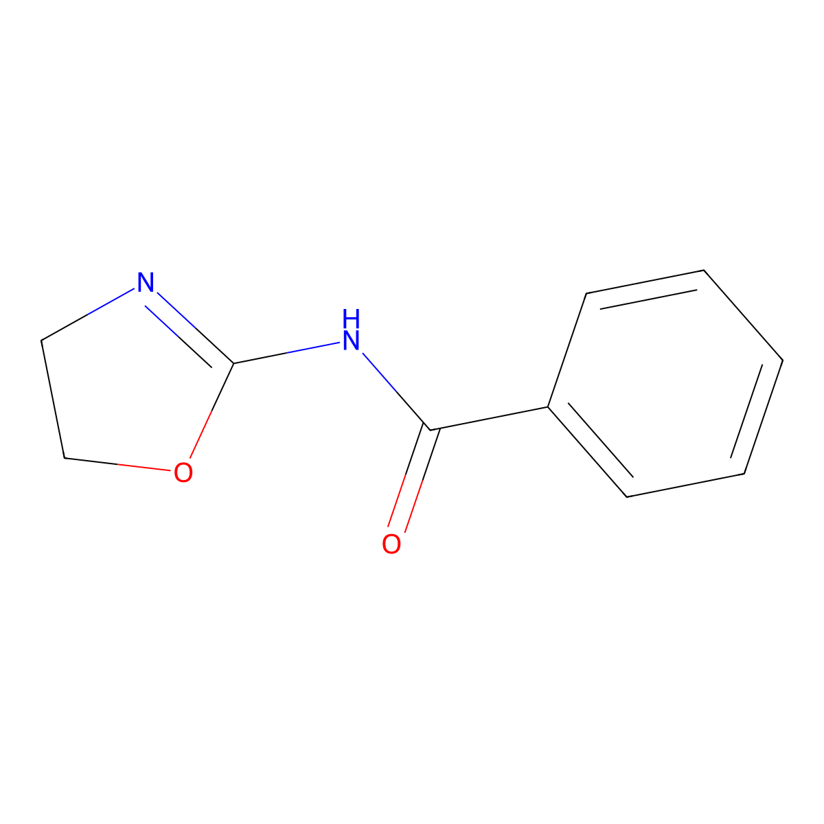N-(4,5-Dihydro-1,3-oxazol-2-yl)benzamide molecular structure, CAS 16188-82-2