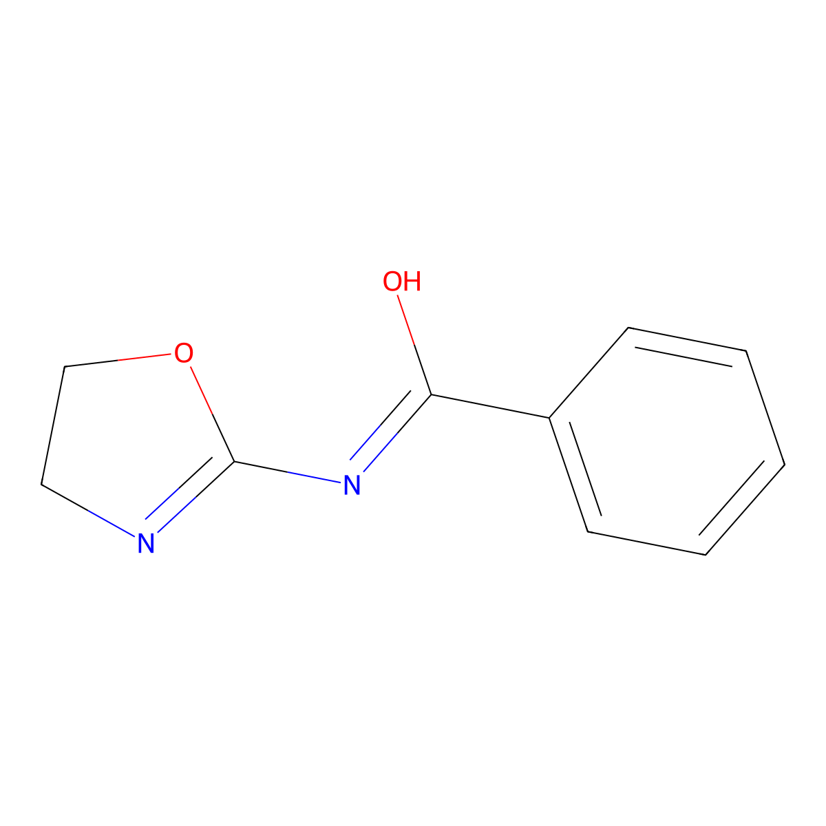N-(4,5-Dihydro-1,3-oxazol-2-yl)benzamide molecular structure, CAS 16188-82-2
