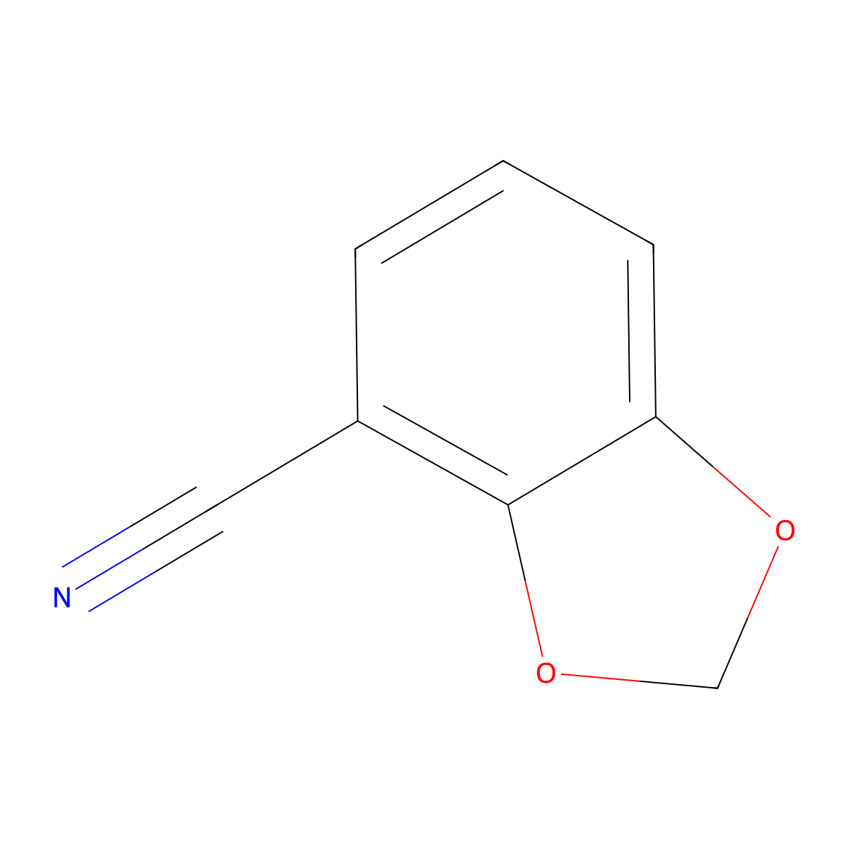 Benzo[d][1,3]dioxole-4-carbonitrile molecular structure, CAS 161886-19-7