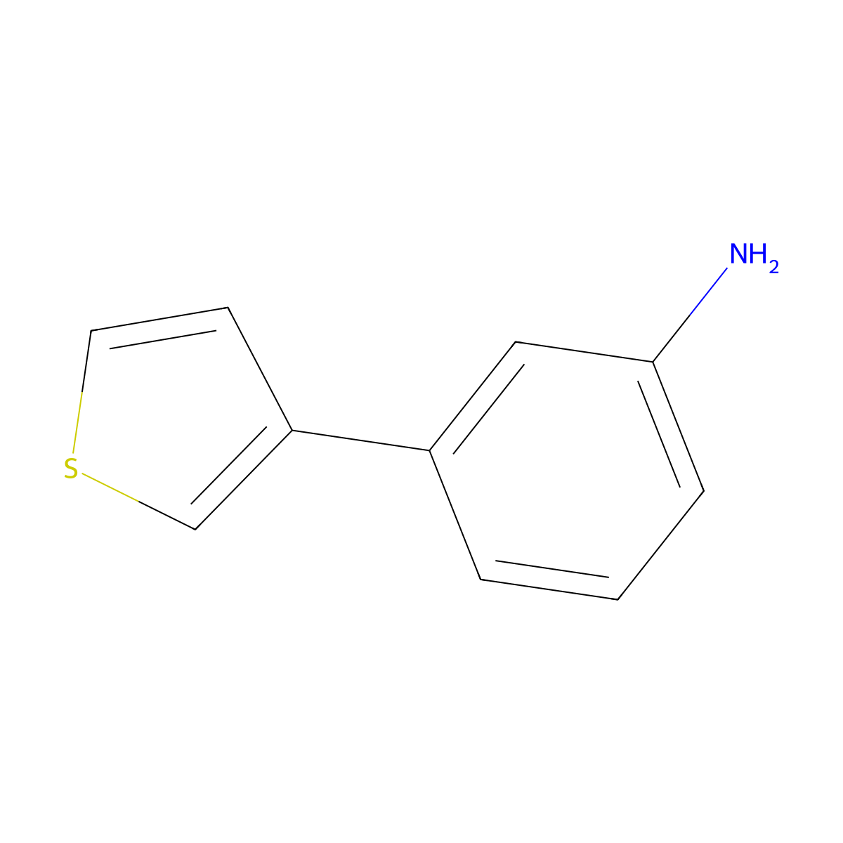 3-(Thiophen-3-yl)aniline molecular structure, CAS 161886-96-0