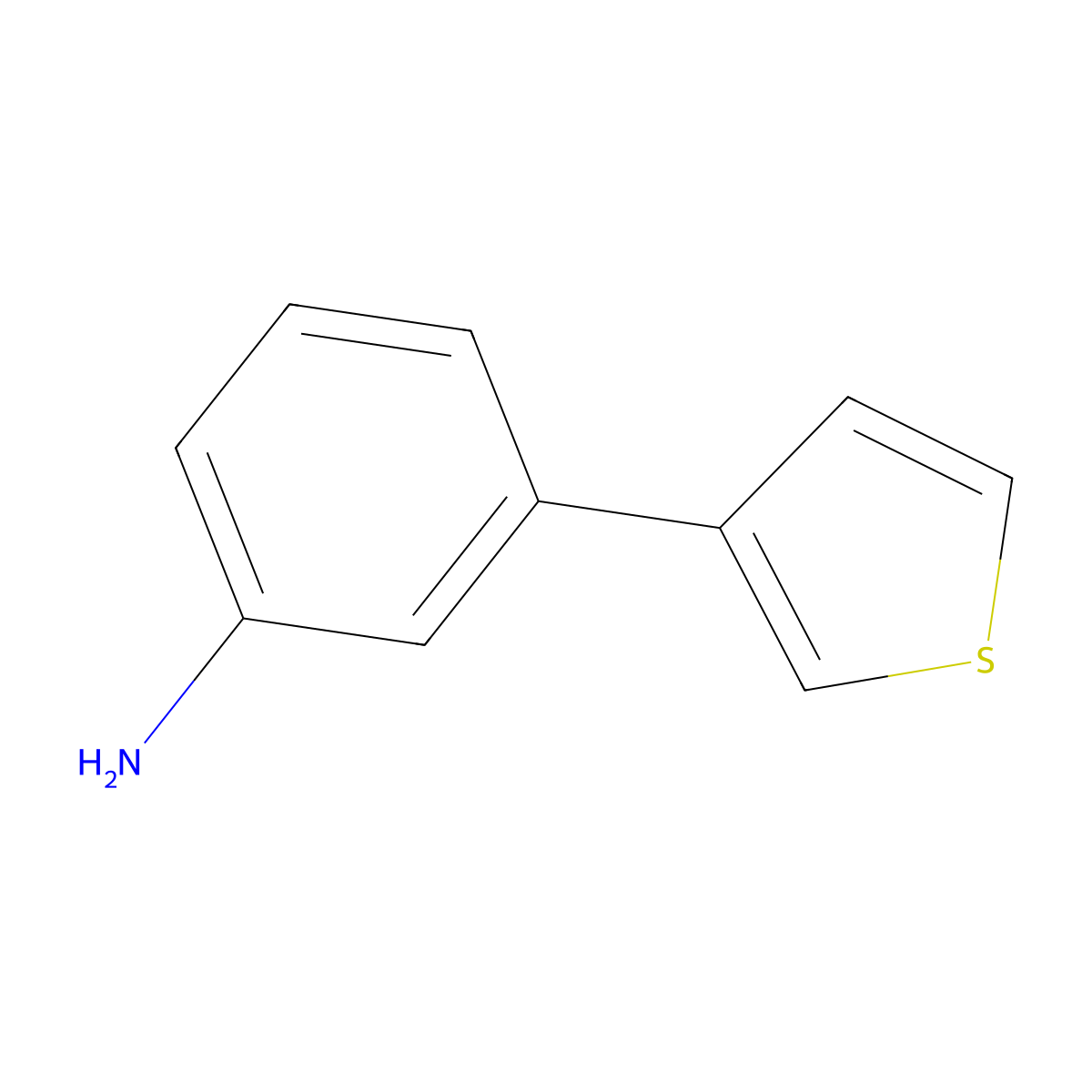 3-(Thiophen-3-yl)aniline molecular structure, CAS 161886-96-0