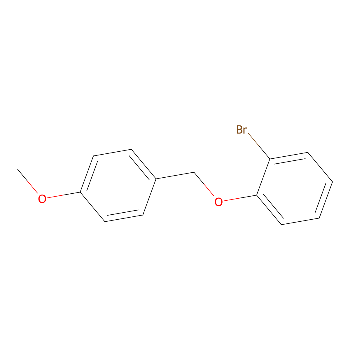 1-Bromo-2-((4-methoxybenzyl)oxy)benzene molecular structure, CAS 161886-99-3