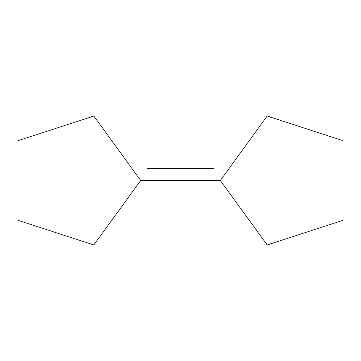 Cyclopentylidenecyclopentane molecular structure, CAS 16189-35-8