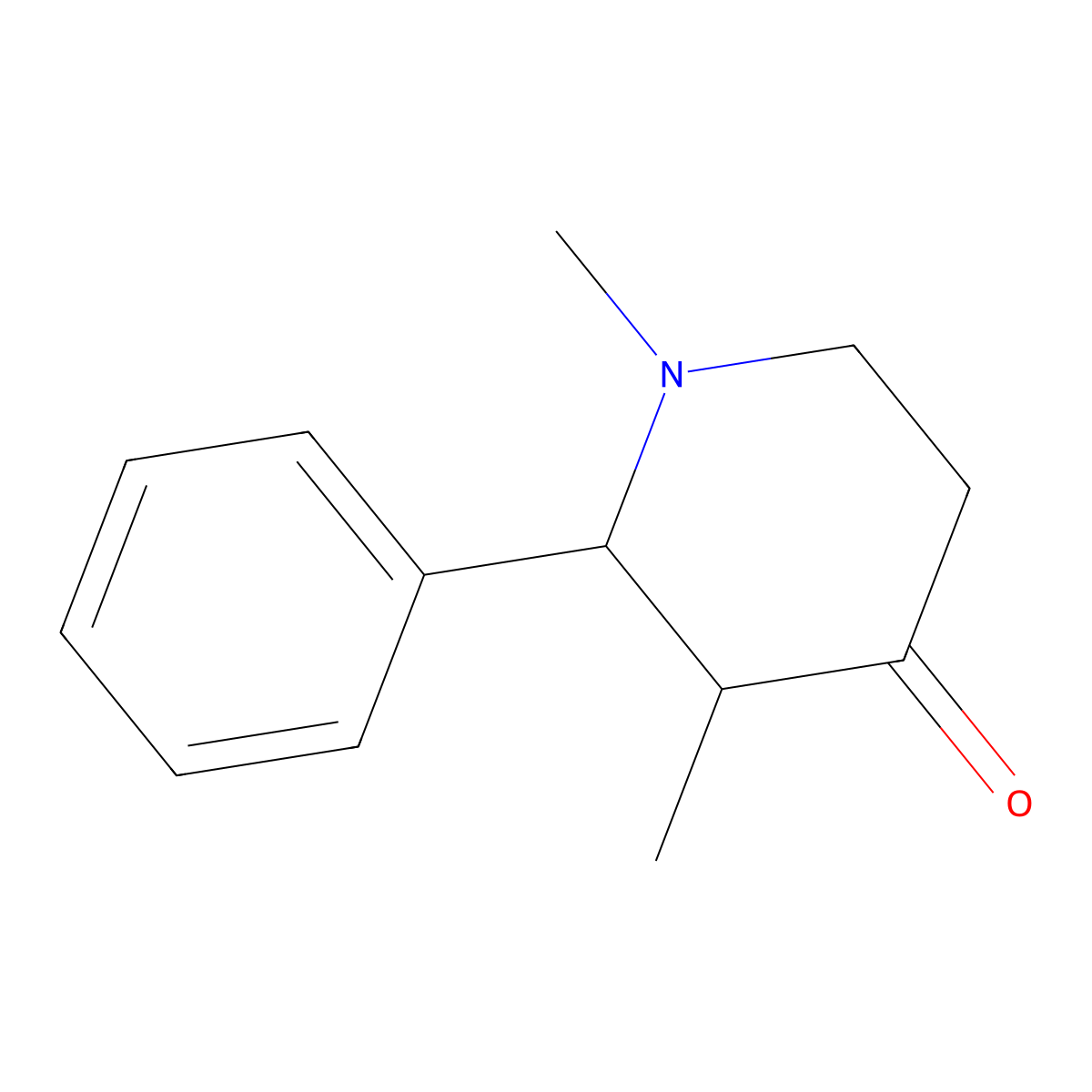 1,3-Dimethyl-2-phenylpiperidin-4-one molecular structure, CAS 161894-21-9