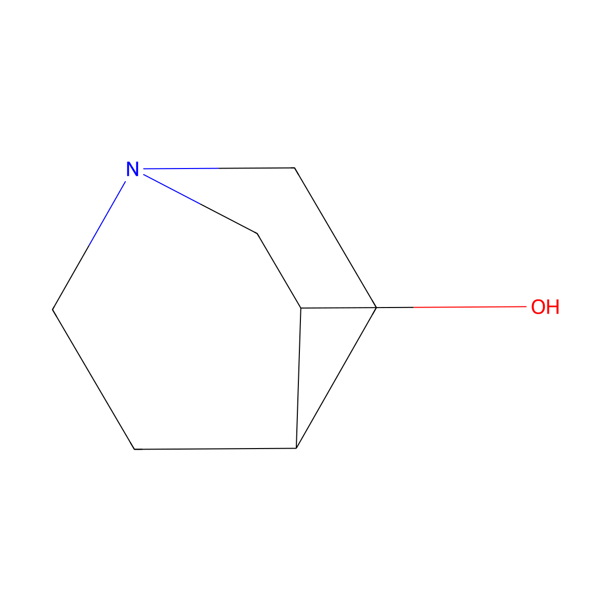 (+-)-3-Quinuclidinol molecular structure, CAS 1619-34-7