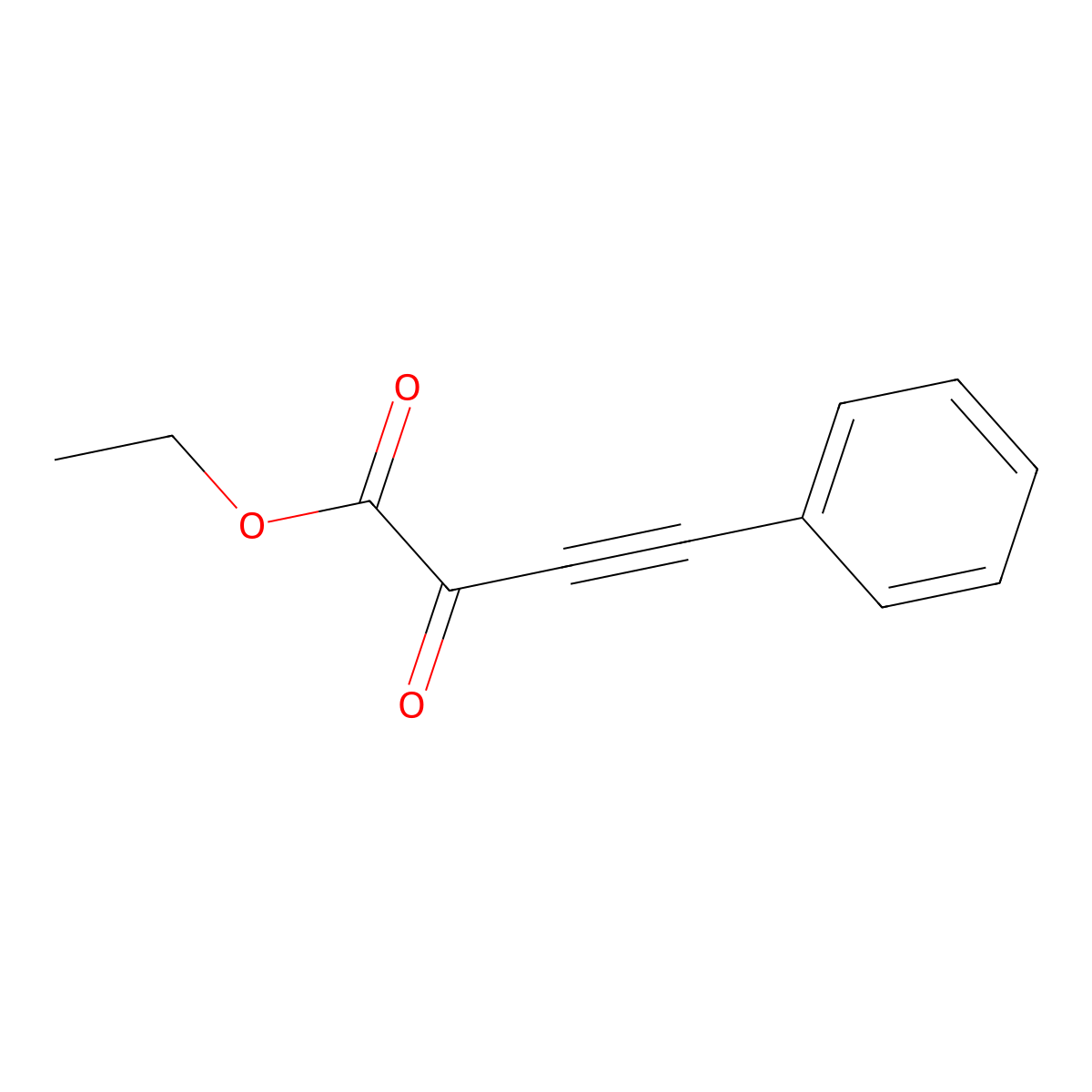 3-Butynoic acid, 2-oxo-4-phenyl-, ethyl ester molecular structure, CAS 1619-73-4