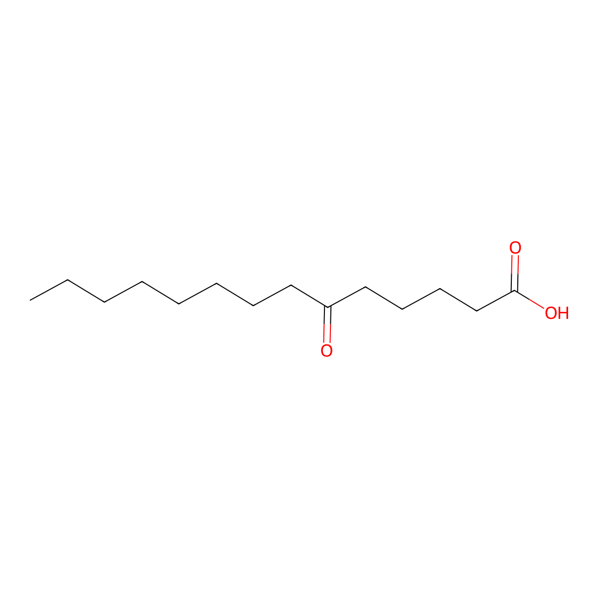6-Oxotetradecanoic acid molecular structure, CAS 1619-89-2
