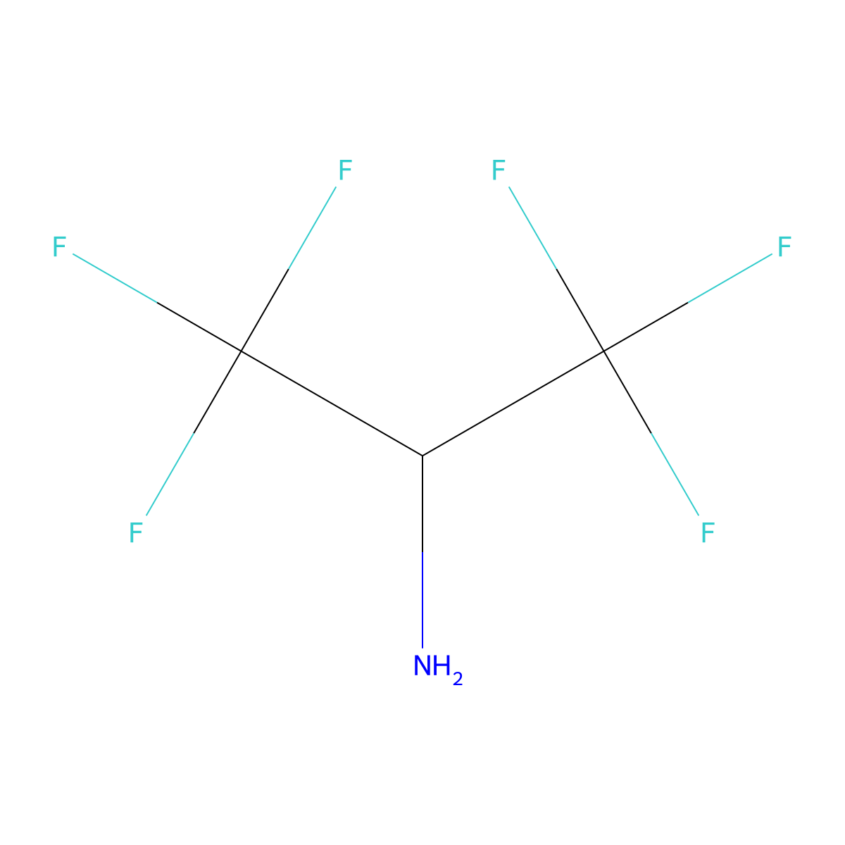 1,1,1,3,3,3-Hexafluoropropan-2-amine molecular structure, CAS 1619-92-7
