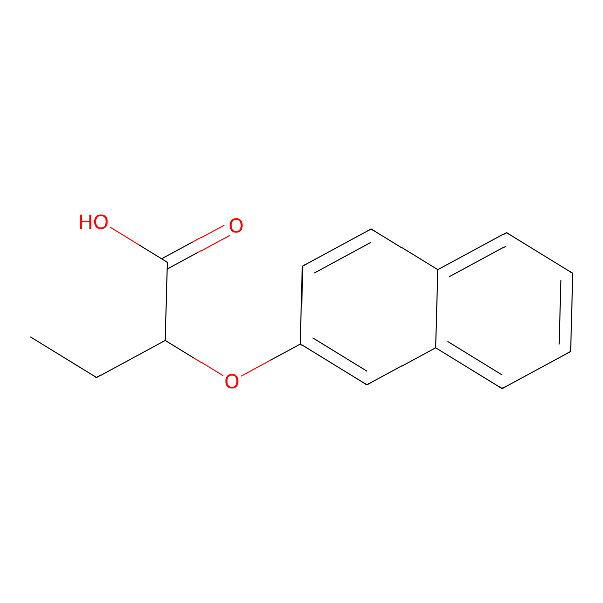 2-(2-Naphthalenyloxy)butanoic acid molecular structure, CAS 161904-61-6