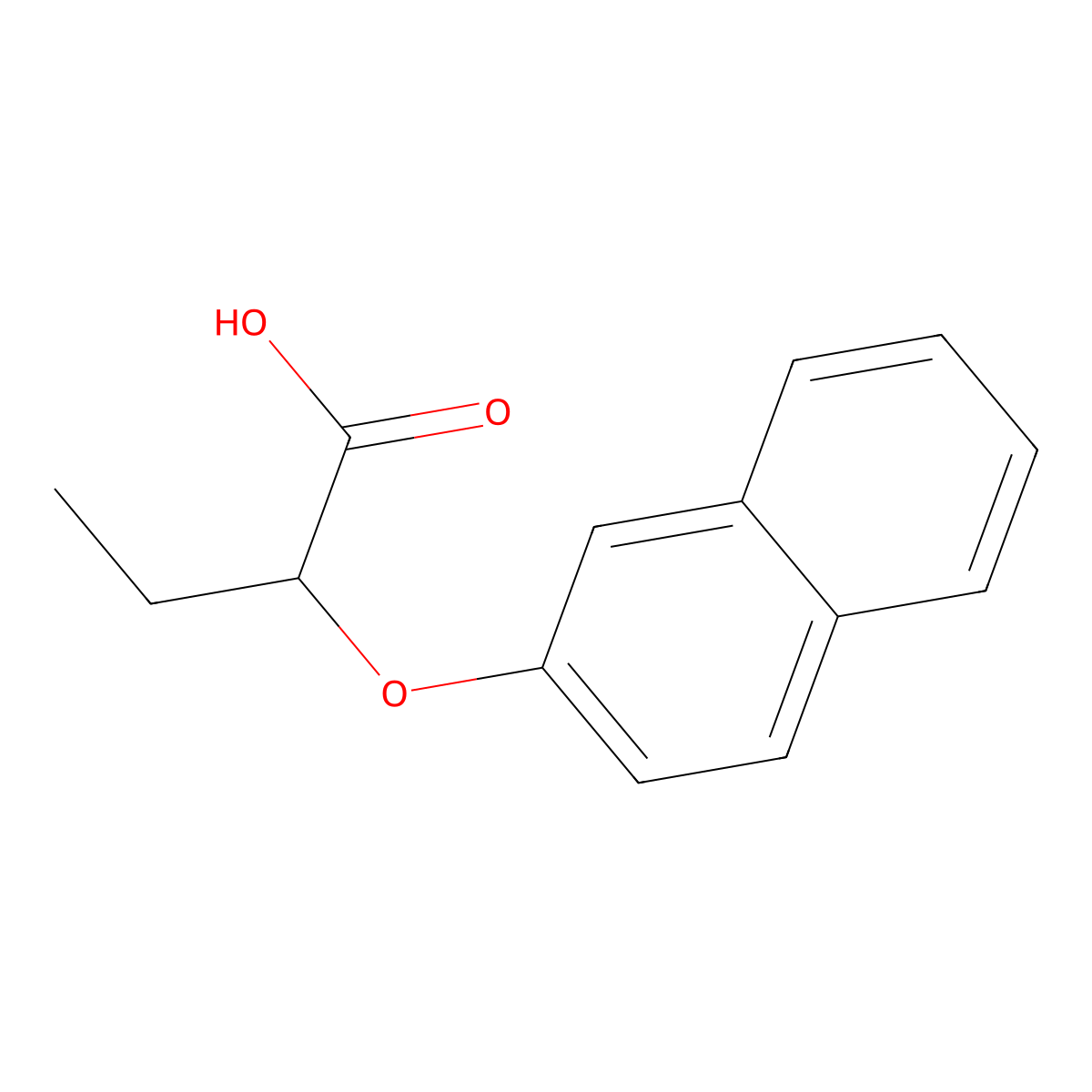 2-(2-Naphthalenyloxy)butanoic acid molecular structure, CAS 161904-61-6