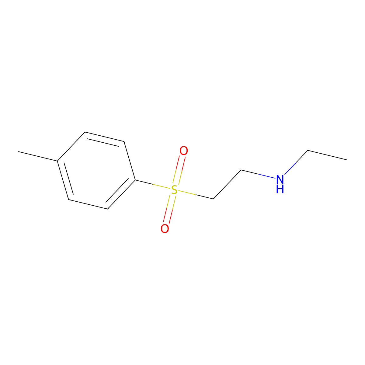N1-Ethyl-2-[(4-Methylphenyl)Sulfonyl]Ethan-1-Amine molecular structure, CAS 16191-76-7
