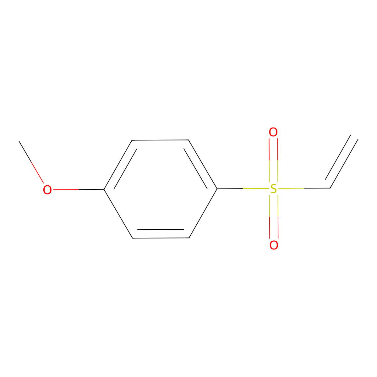 p-Anisyl vinyl sulfone molecular structure, CAS 16191-87-0