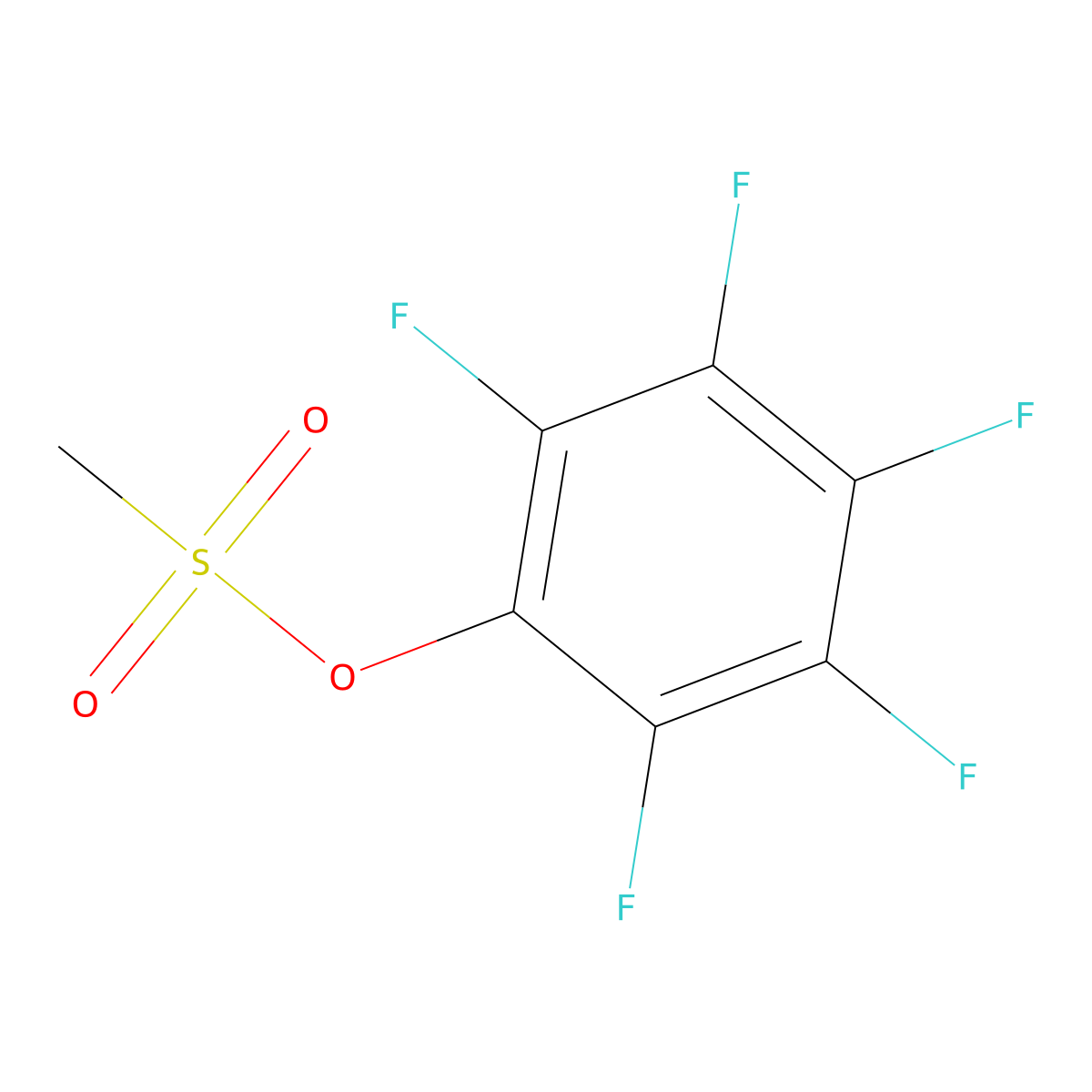 Perfluorophenyl methanesulfonate molecular structure, CAS 161912-36-3