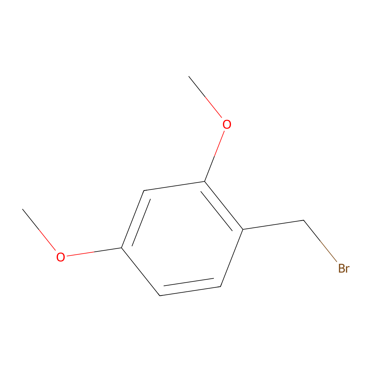 1-(Bromomethyl)-2,4-dimethoxybenzene molecular structure, CAS 161919-74-0