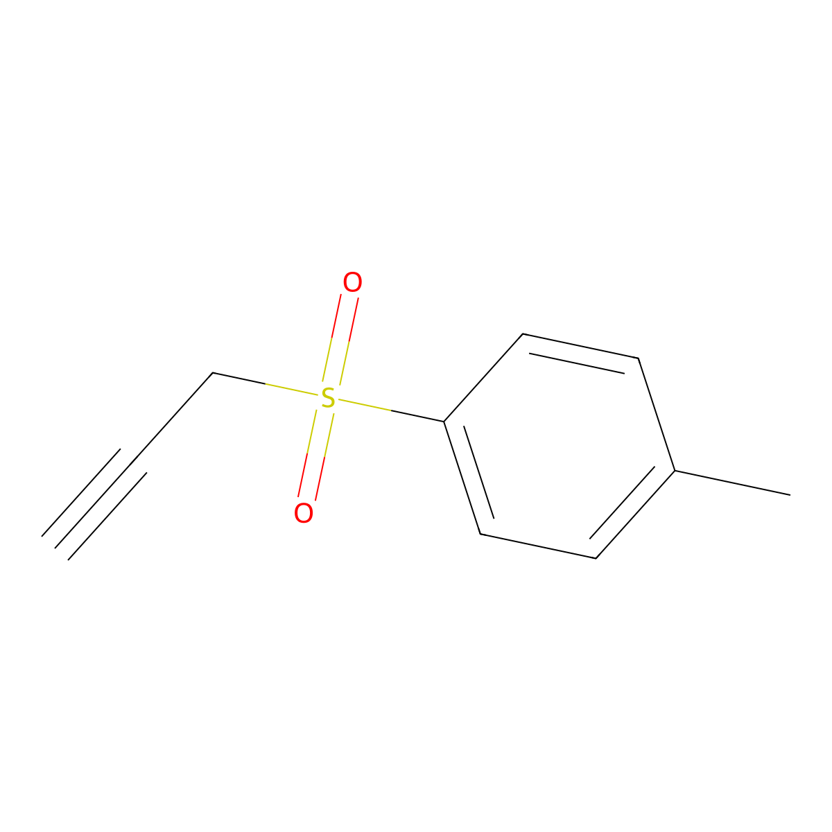 Benzene, 1-methyl-4-(2-propynylsulfonyl)- molecular structure, CAS 16192-07-7
