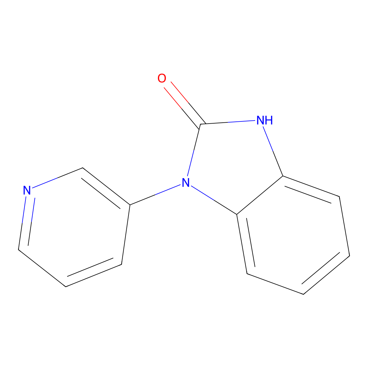 1-(pyridin-3-yl)-2,3-dihydro-1H-1,3-benzodiazol-2-one molecular structure, CAS 161922-05-0
